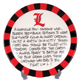 University of Louisville platter