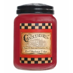 Candleberry Red Tulips Candles